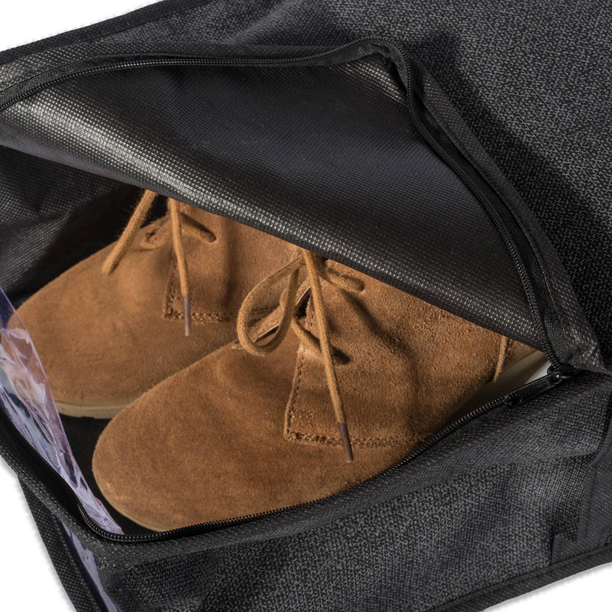 DII® Black Linen Under-The-Bed Shoes Soft Storage Set, 2ct.